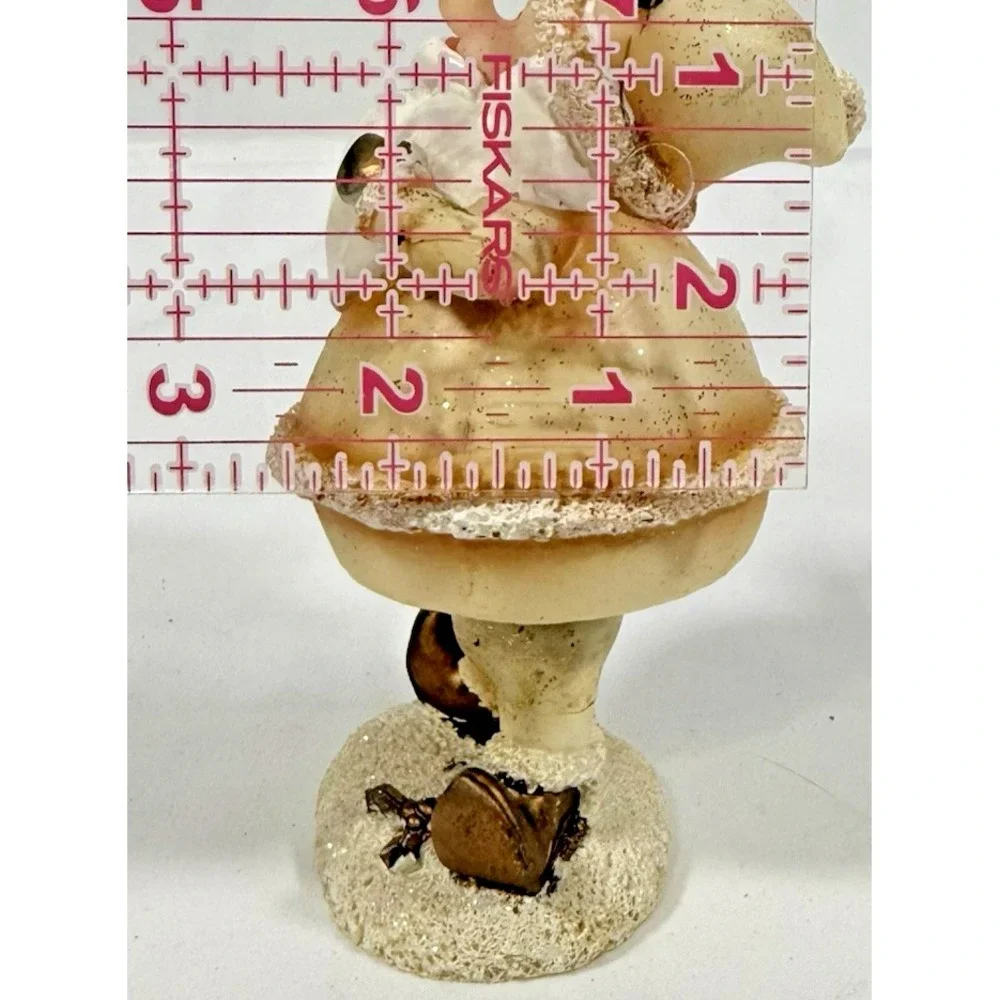 Greenbrier Santa Bobble Body Spring Figure 6in Gold 2006 Collectible